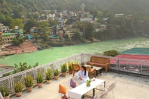 Hotel Ishan- A Riverside Retreat by Salvus in Rishikesh, image may contain: Resort, Hotel, Plant, Person
