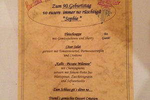 Speisekarte