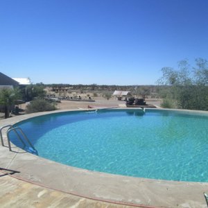 The elevated swimming pool