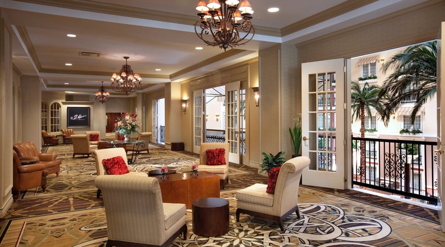Lobby overlooking Palm Court 