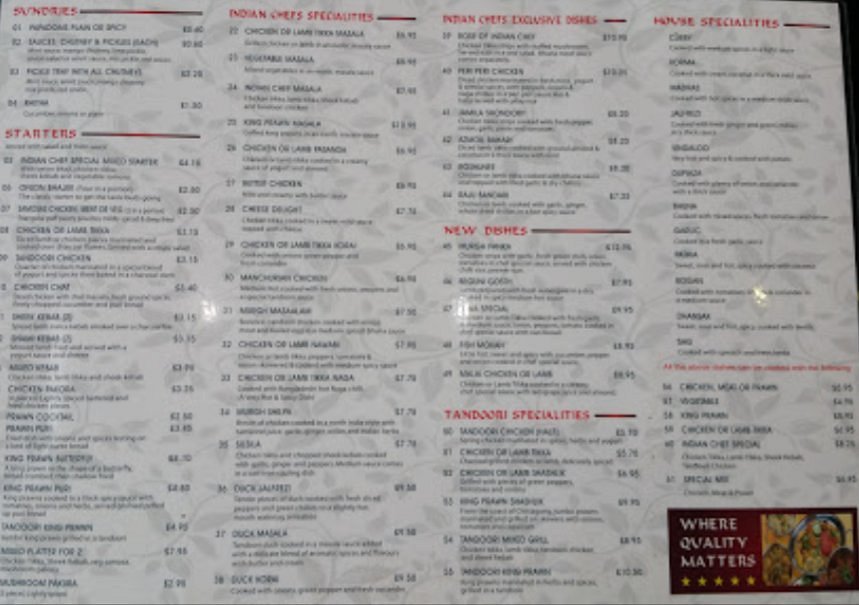 INDIAN CHEF, Daventry - Restaurant Reviews, Photos & Phone Number