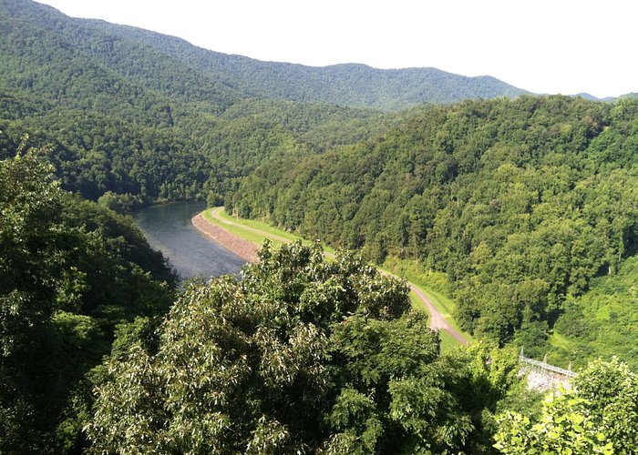 From the top of Fontana Dam