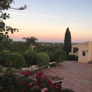 view from the pool area