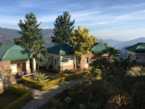 Haritha Hill Resort in Araku Valley, image may contain: Hotel, Resort, Building, Villa