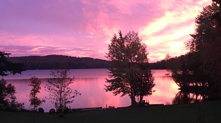 Sunsets are spectacule on Lake Peninsula.