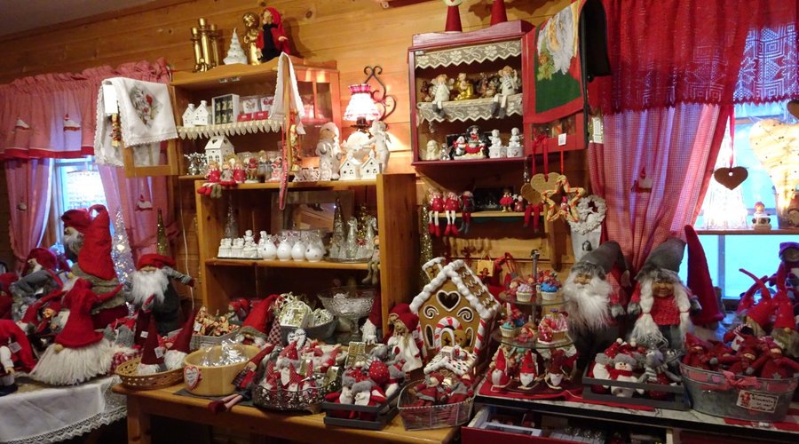 Interior of gift shop