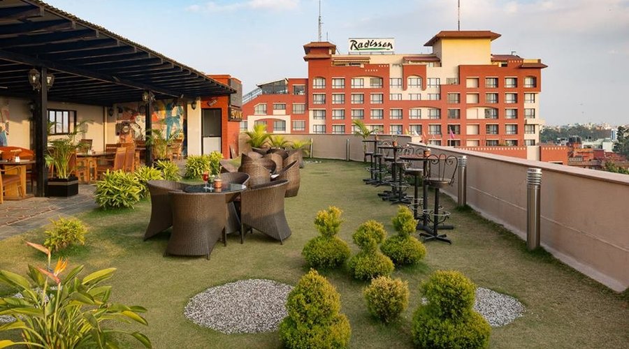 Terrace garden with Radisson View