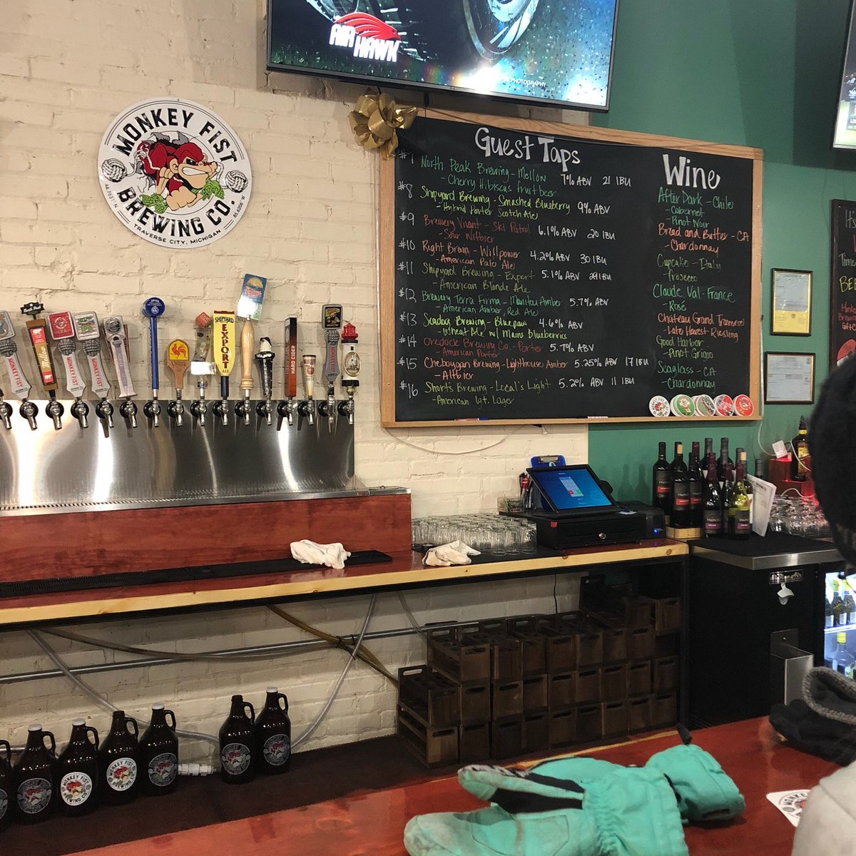 Inside the State Street Marketplace and Monkey Fist Brewing Co.