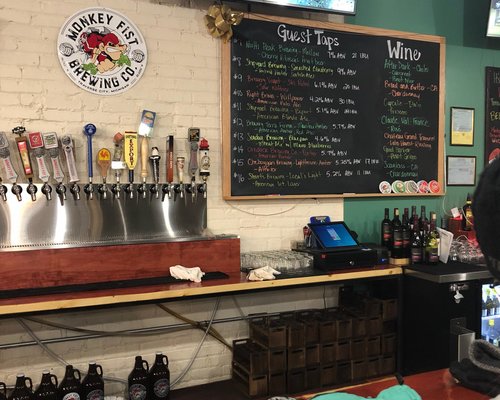 Inside the State Street Marketplace and Monkey Fist Brewing Co.