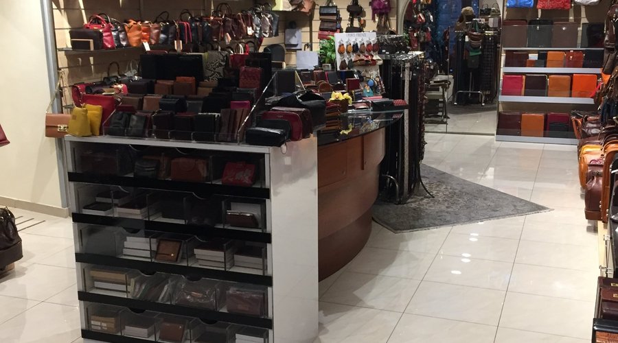 Inside the store with some of our stuff