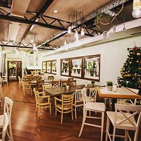 Warm interior on Belgrade's river Sava. Relax and enjoy fine meals all year round.