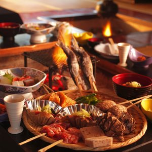 白山囲炉裏炭火膳