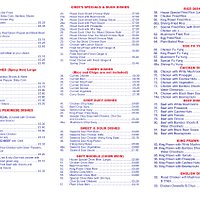 Chinese Menu