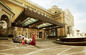 The Leela Palace Chennai in Chennai (Madras), image may contain: Villa, Shopping Mall, Person, Hotel