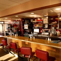 Inside Louis' Restaurant.