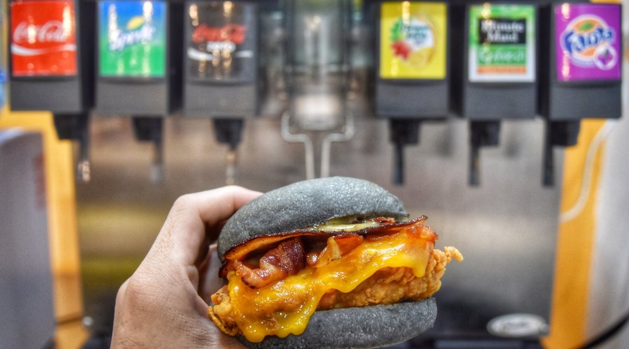 Gourmet burgers with free flow soft drinks!