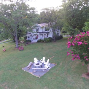 Our new gas fire pit is the perfect way to end your wonderful day!