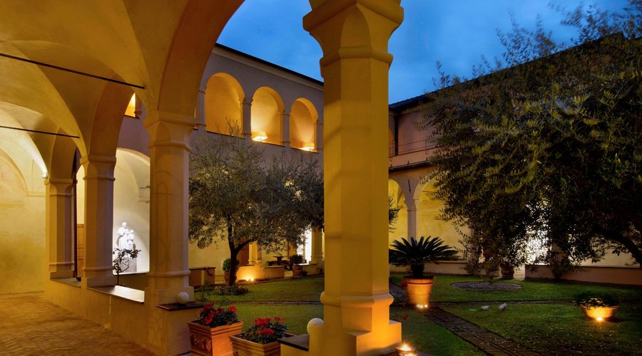 Abbey by night