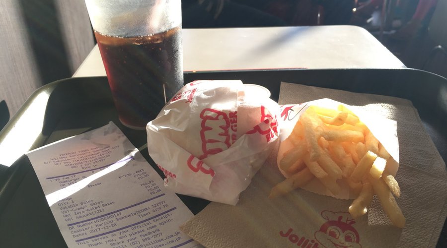ハンバーガーセット。