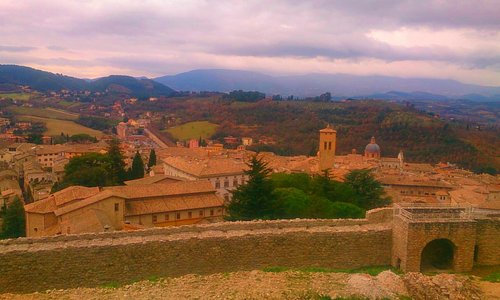 Spoleto. View from the fortress.