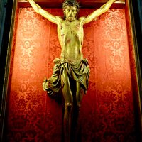 Jesus Christ on the Cross in Asolo. JMJ+