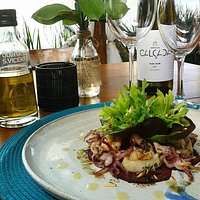 Salada com frutos do mar