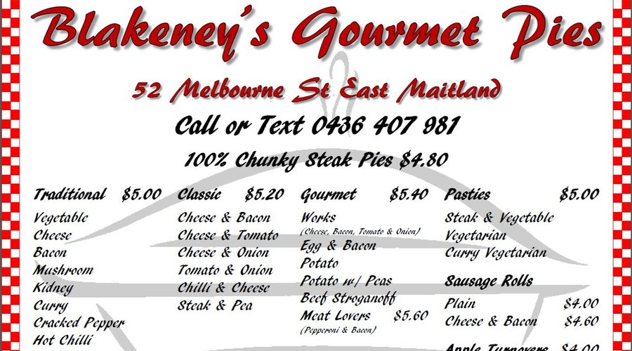 2018 Menu