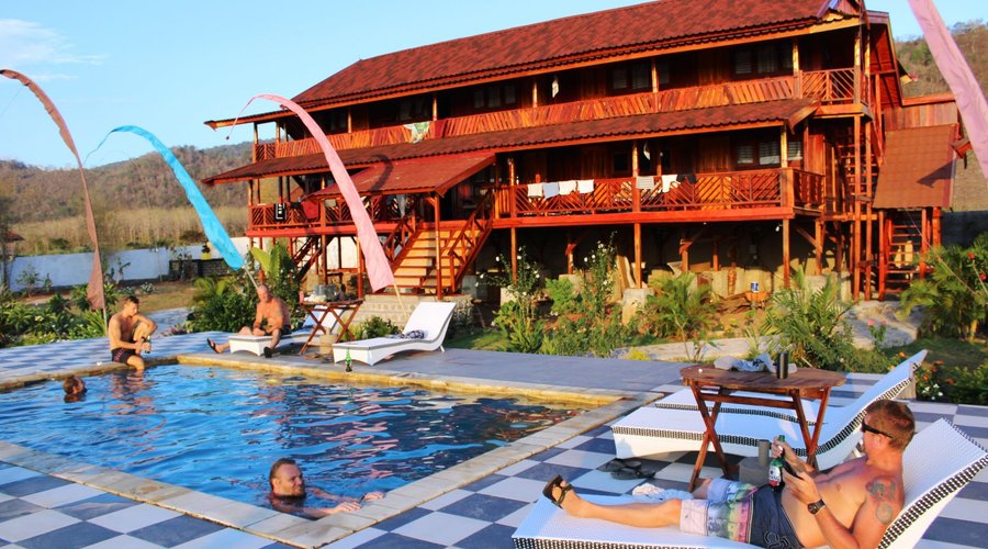 short walk to the pool