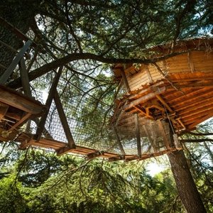Vue de l'extérieur Cabane Grand Duc