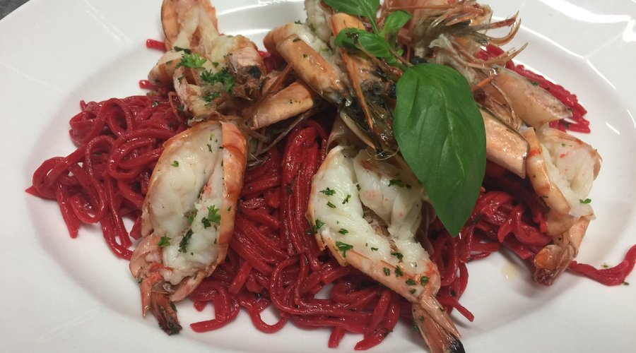 Rote Taglierini & Tiger Gambas