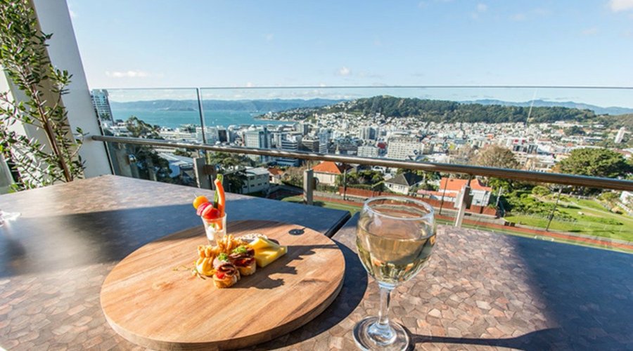 Roof Terrace with views over Wellington