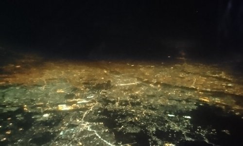 Allahabad Bamrauli - view from the airplane 