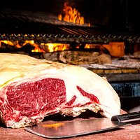 Carne a la brasa con sello Ca Joan