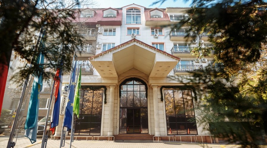 the main entrance