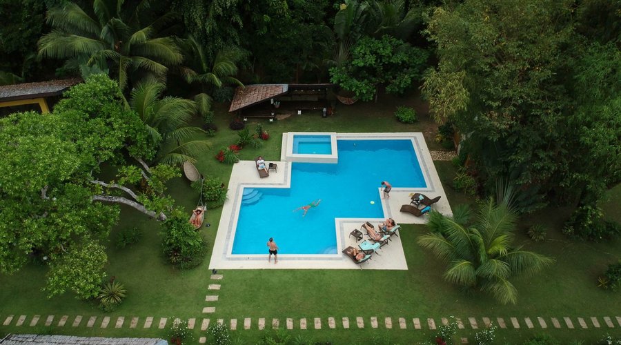 Areal view of the Swimming pool 