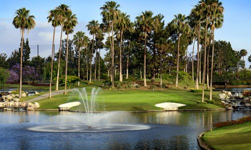 Hole 11 green from tee box. Par 3 | 160 yards