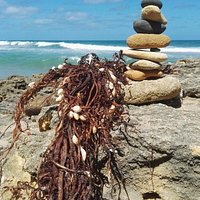 Zen rock stacking