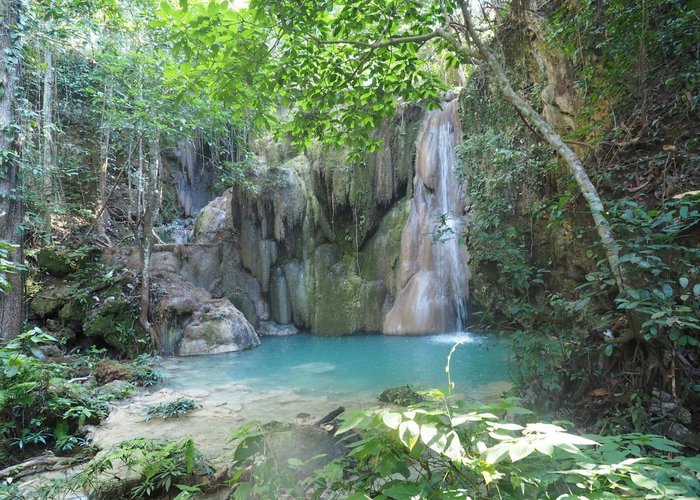 Beautiful relatively hidden waterfalls above sticky waterfalls.
