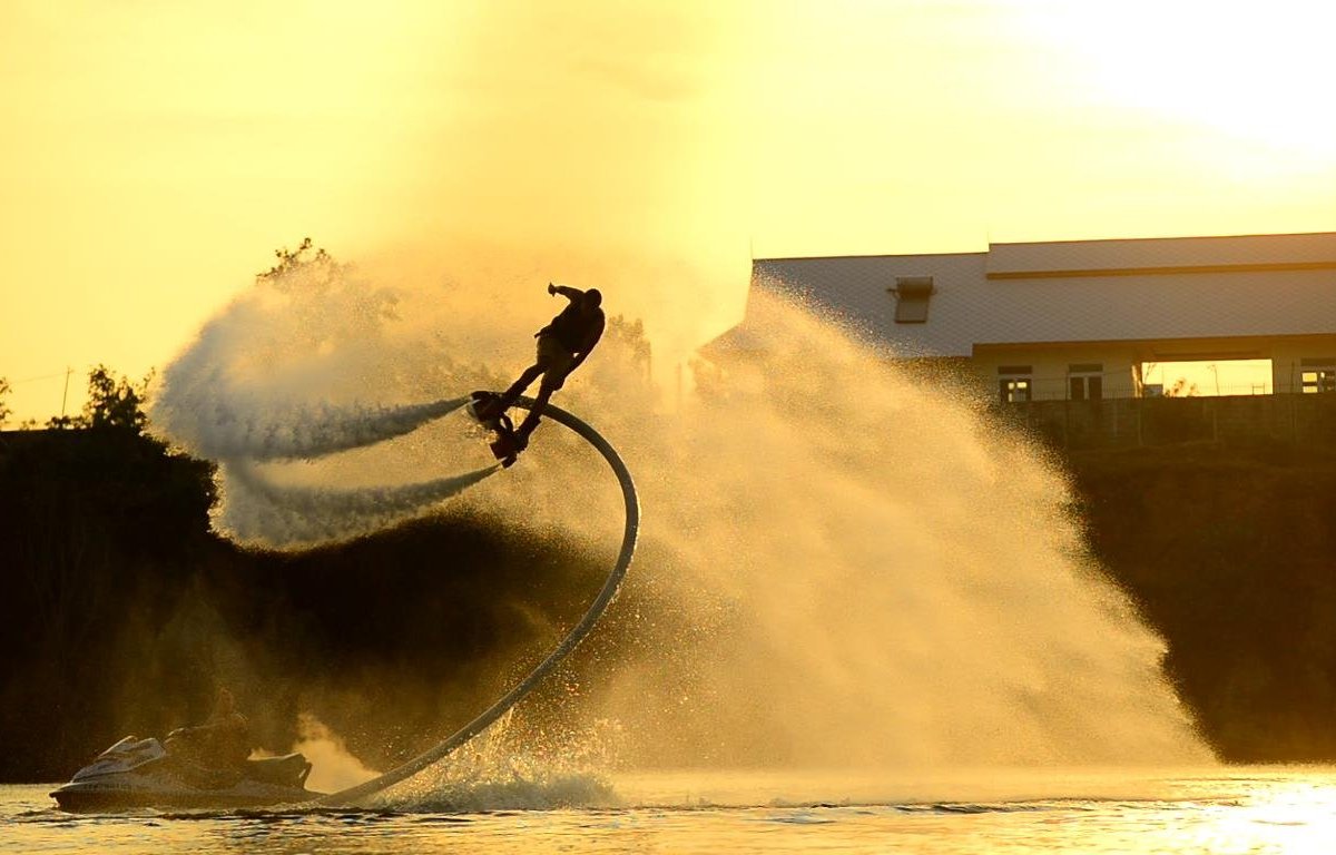 Flyboard пейзаж