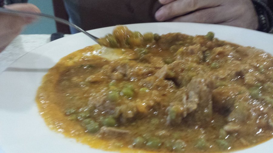 Spezzatino di vitello con piselli