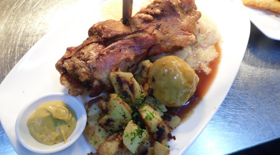Pork Hock with sauteed Potatoes