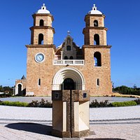 The newly restored and enhanced Cathedral with water feature and labyrinth.