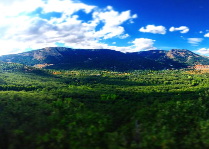Vista de la sierra de Guadarrama desde la silla