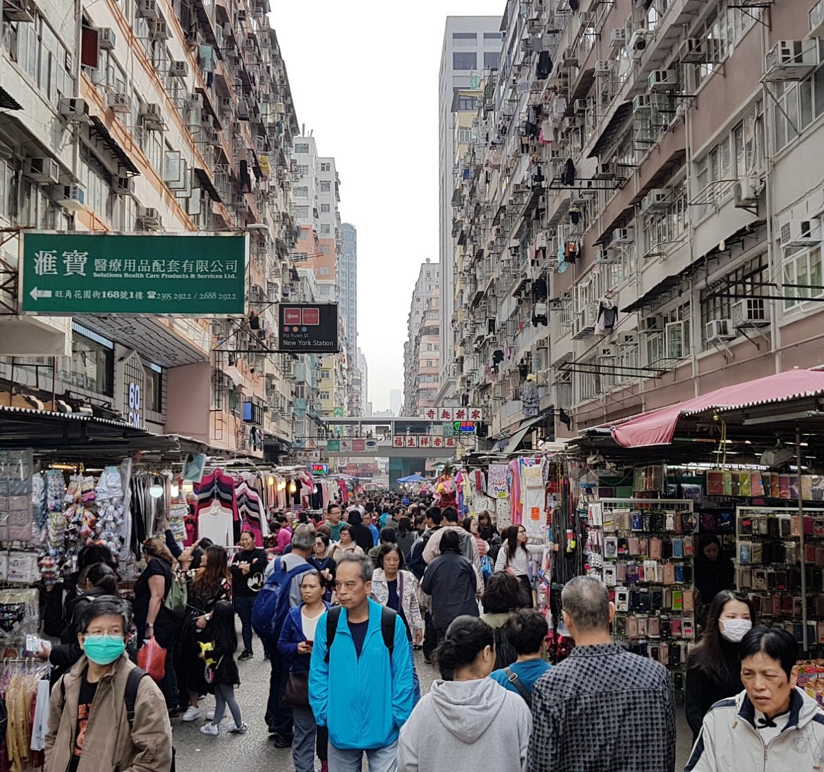 Canton Rd view of Mong Kok Market