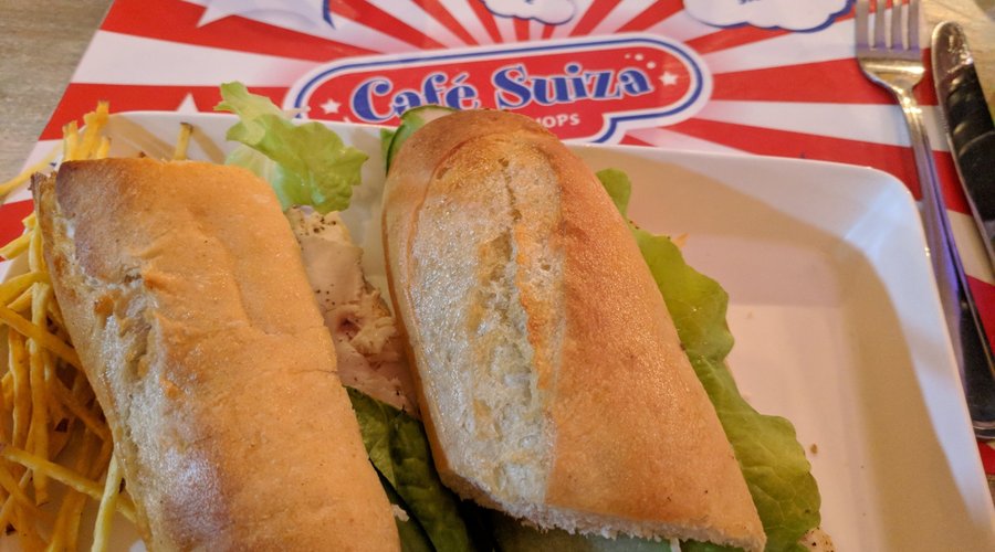 Chicken Baguette and Fries