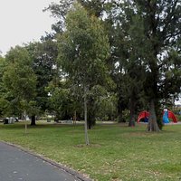 Playground in shady spot