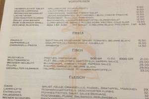 Speisekarte