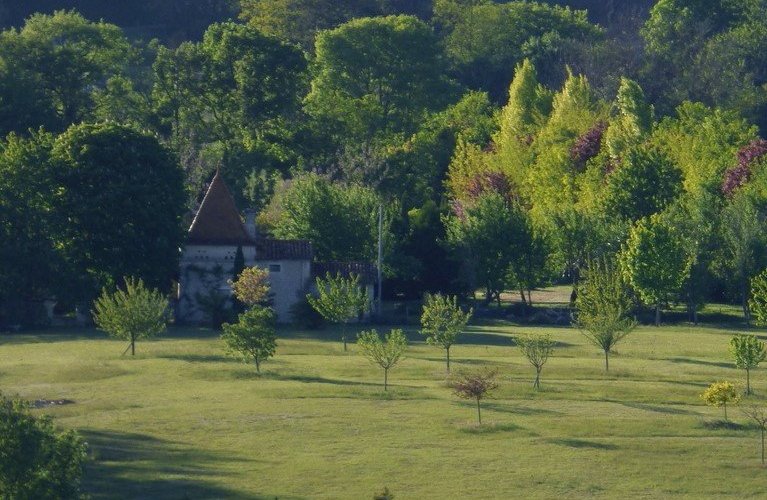 vue aérienne de la propriété