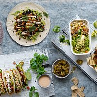 Mexican food freshly-prepared, with a focus on modern, super food ingredients.