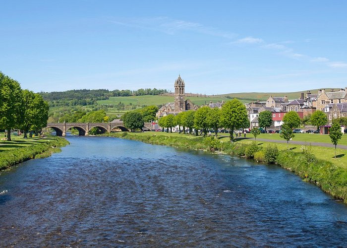 Peebles, an attractive small town, beautifully set on the majestic River Tweed